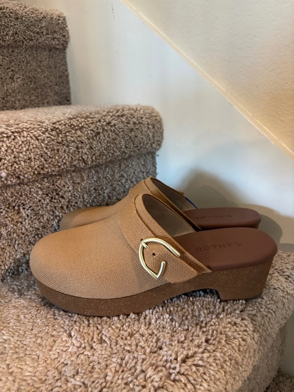 Rothy's The Classic Buckle Clog - Butternut women's Size 10 - Picture 5 of 8